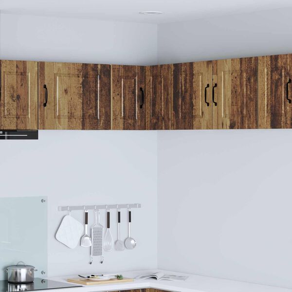 vidaXL Kj&oslash;kkenskap med d&oslash;r Gammelt tre 57 x 57 x 40 cm Konstruert tre