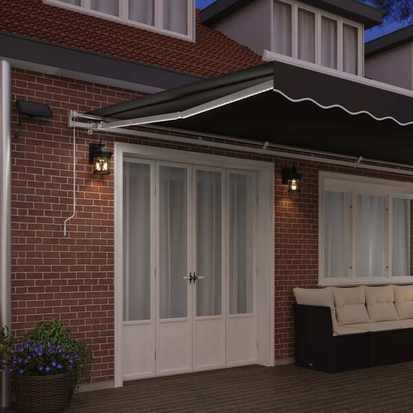 vidaXL Markise med Hvit 6 × 3,5 m Metall