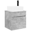 vidaXL Vegghengt servantkommode Betonggr&aring; 49 x 41 x 63 cm