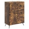 vidaXL Serviesskap R&oslash;kt Eik 66 x 34,5 x 90 cm Konstruert tre