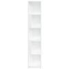 vidaXL Hjørneskap hvit 33x33x164,5 cm konstruert tre