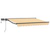 vidaXL Manuell markiseramme med LEDs Gul, Hvit, Antrasitt 3,5 x 2 m