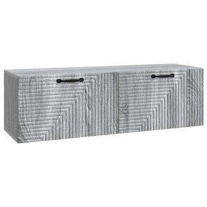 vidaXL Vegghengt TV skap Gr&aring; sonoma 98 x 31 x 30 cm Konstruert tre