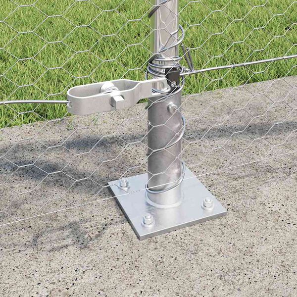 vidaXL Gjerdep&aring;le s&oslash;lv 10 x 1 m (25 mm mesh) St&aring;l