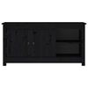 vidaXL TV-benk svart 103x36,5x52 cm heltre furu