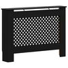 vidaXL Radiatordeksel svart 112x19x81,5 cm MDF