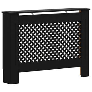 vidaXL Radiatordeksel svart 112x19x81,5 cm MDF