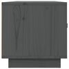 vidaXL TV-benk grå 80x34x35 cm heltre furu