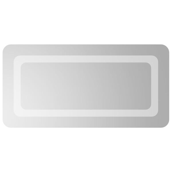 vidaXL Baderomsspeil med LED 30x60 cm