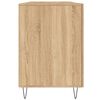 vidaXL Skrivebord sonoma eik 140x50x75 cm konstruert tre