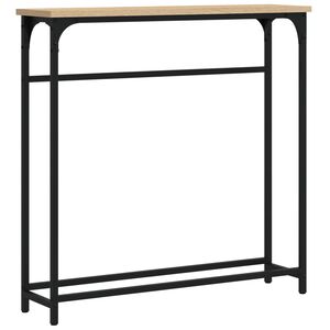 vidaXL Konsollbord Sonoma eik 75x19,5x75 cm konstruert tre