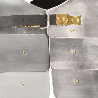 vidaXL Romersk kroppsrustning replikk LARP sølv stål