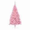 vidaXL Kunstig Forh&aring;ndsopplyst Juletre med 300 LED Rosa 180 cm PVC