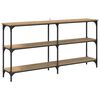 vidaXL Konsollbord Artisan Eik 150 x 29 x 75 cm Ingeniørtre og metall