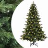 vidaXL Kunstig sammensatt juletre 120 cm 150 LED-lys Varmhvit