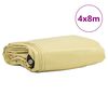 vidaXL Presenning 650g / m&sup2; Beige 4 x 8 m Lerret med PVC-belegg