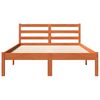 vidaXL Sengeramme uten madrass voksbrun 140x200 cm heltre furu