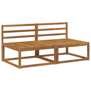vidaXL 2 Stk Ute Midt Sofa Naturlig 158 x 83 x 73 cm