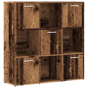 vidaXL Bokhylle gammelt tre 90x28x90 cm konstruert tre