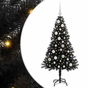 vidaXL Juletre Svart 120 cm PVC