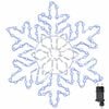 vidaXL Jule Sn&oslash;fnugg 156 LED-lys Bl&aring; 55,5 x 55,5 x 0,75 cm PVC