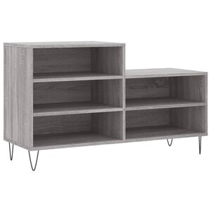 vidaXL Skoskap gr&aring; sonoma 102x36x60 cm konstruert tre
