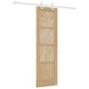 vidaXL Skyved&oslash;r Naturlig og Hvit 61 x 198,5 cm Heltre furu