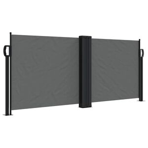 vidaXL Uttrekkbar sidemarkise 100x600 cm antrasitt