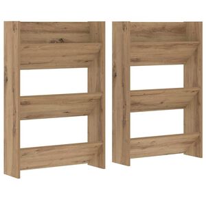 vidaXL Sko Skap 2 stk. 60 x 18 x 90 cm Konstruert tre Artisan eik
