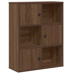vidaXL Bokhylle brun eik 60x24x76,5 cm konstruert tre