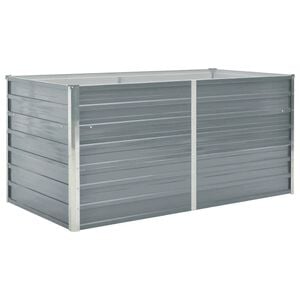 vidaXL Forh&oslash;yet hagebed 160x80x77 cm galvanisert st&aring;lgr&aring;