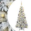 vidaXL Kunstig sammensatt juletre med 300 LED Hvit 180 cm PE og PVC