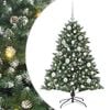 vidaXL Kunstig juletre gr&oslash;nn 120 cm PVC og plast og st&aring;l