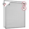 vidaXL Magnetisk insektskjerm for vindu antrasitt 100x120cm glassfiber