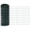 vidaXL Euro gjerdet med stolpe 10 x 0,4 m PVC-belagt st&aring;l Gr&oslash;nn Mesh