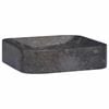 vidaXL Vask 40x40x10 cm marmor svart