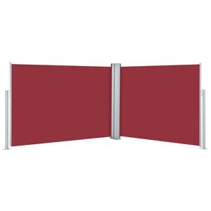 vidaXL Uttrekkbar sidemarkise 100x1000 cm r&oslash;d