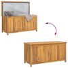 vidaXL Hageboks 114x50x58 cm heltre teak