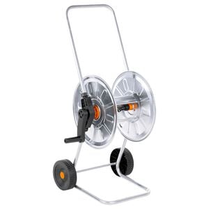 vidaXL Slangetrommelvogn for 50 m 1/2" eller 35 m 3/4" slange st&aring;l