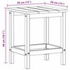 vidaXL Adirondack Sidebord Hvit 38 x 38 x 46 cm HDPE