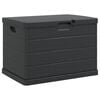 vidaXL Hage Lagringsboks Plast 77,5 x 54,5 x 53 cm Antrasitt