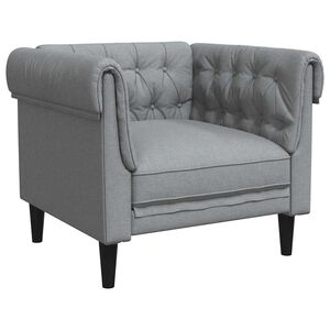 vidaXL Sofa Lysegr&aring; 78,5 x 74,5 x 74,5 cm Polyester