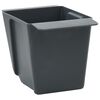 vidaXL Blomsterkasser for Euro-paller 12 pcs Gr&aring; 13,5 x 9 x 9,5 cm