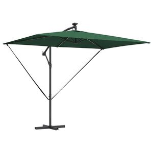 vidaXL Kantilever bananparasol grønn 294 x 200 x 254 cm