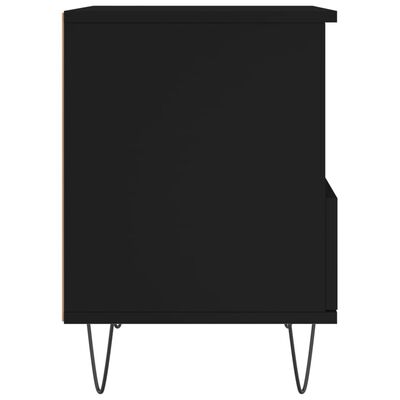 vidaXL Nattbord svart 40x35x50 cm konstruert tre
