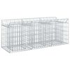 vidaXL Gabion hevet seng 150 x 50 x 60 cm Galvanisert st&aring;l S&oslash;lv