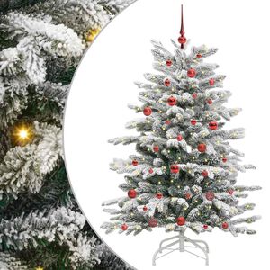 vidaXL Kunstig sammensatt juletre Hvit 150 cm PE og PVC