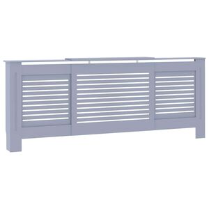vidaXL Radiatordeksel MDF gr&aring; 205 cm