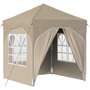 vidaXL Pop-up Festtelt 192 x 192 x 245 cm Krem