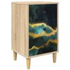 vidaXL Nattbordskap WIJHE Sonoma eik 36 x 33 x 60 cm Konstruert tre